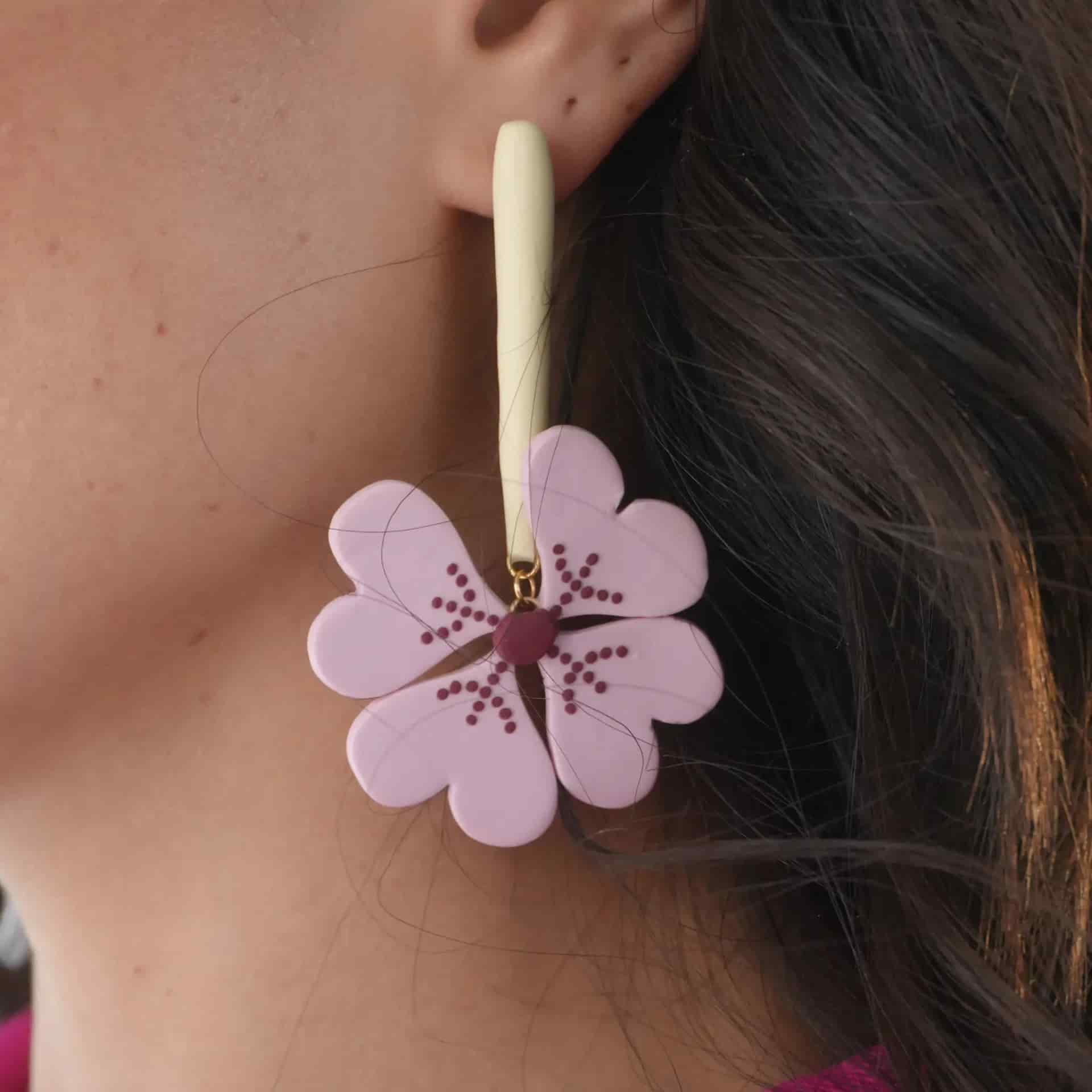 Aretes Trebol de la Suerte Maxi - miniatura 3