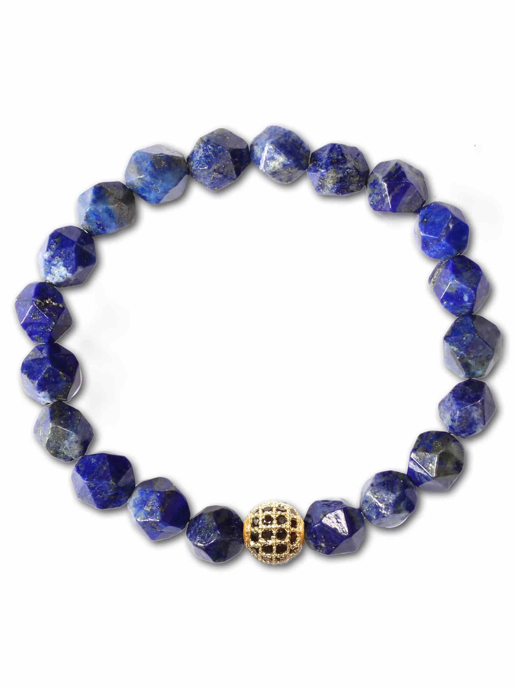 Brazalete Lapislazuli Facetado 8mm - miniatura 2