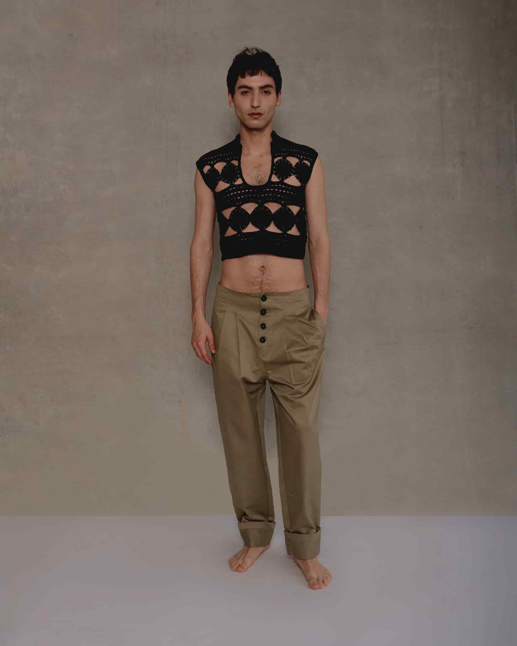 Dave Beige Trousers Man - miniatura 1