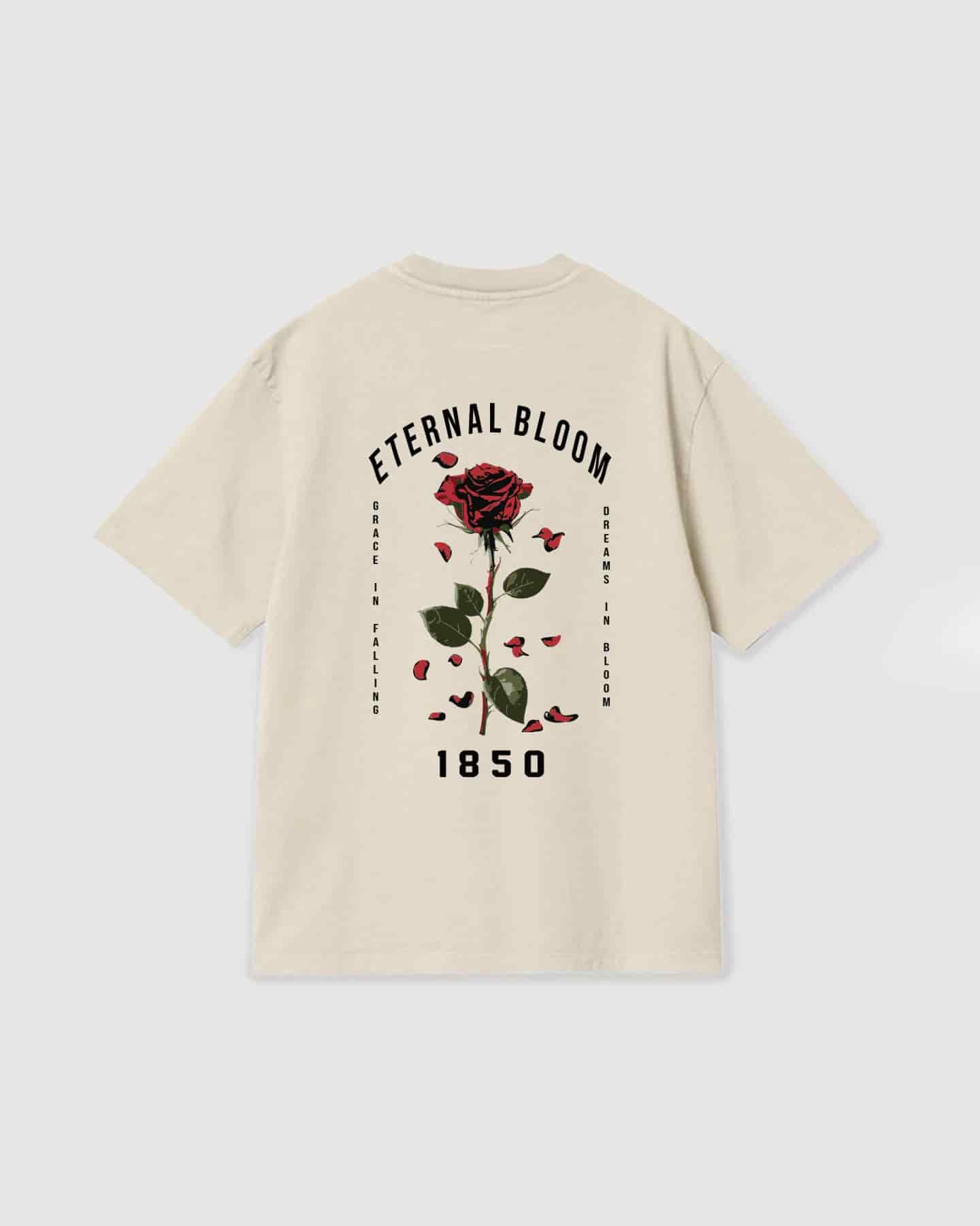 Oversized T Shirt Eternal Bloom Vanilla - miniatura 1