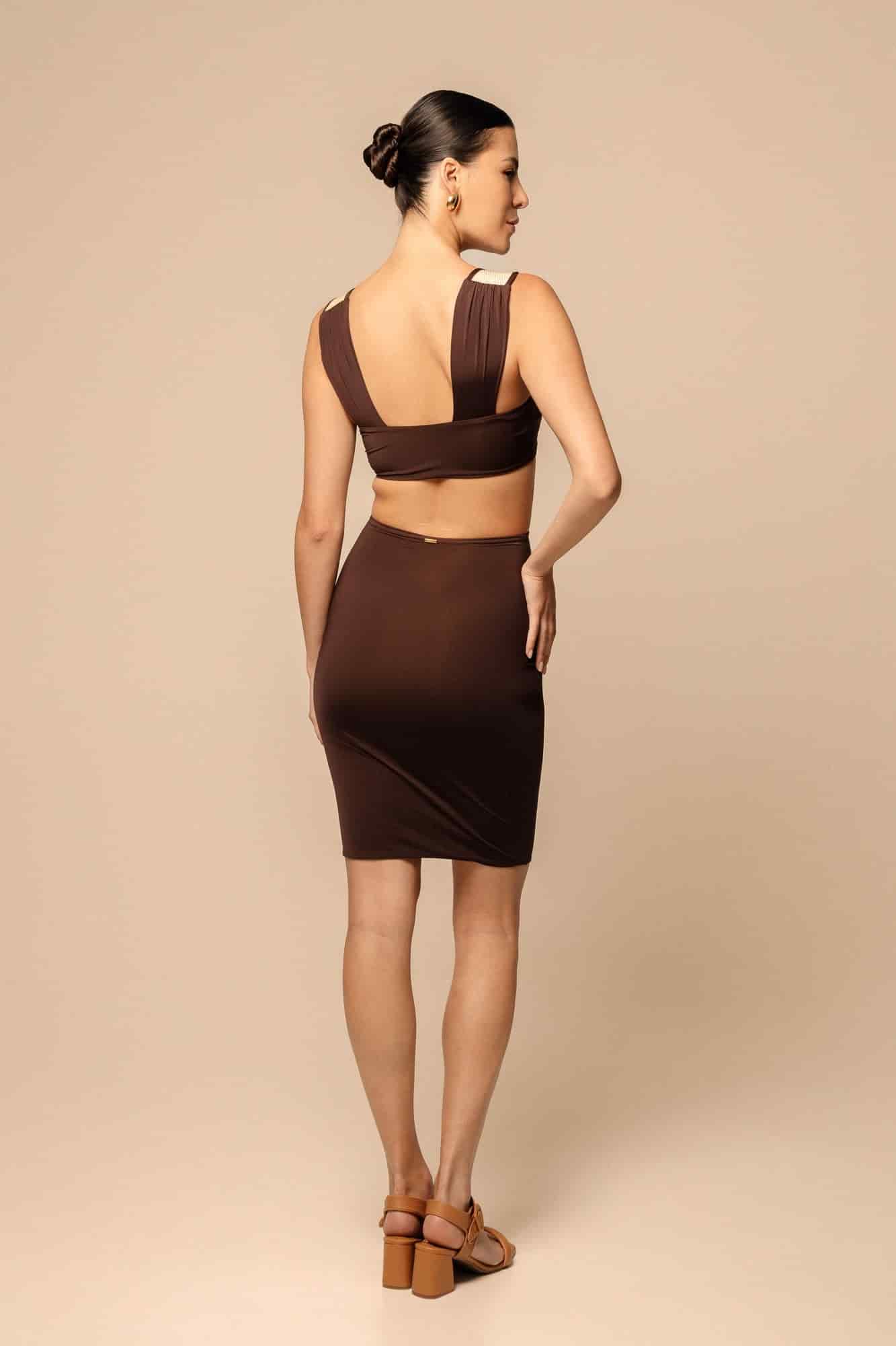 KATIA SKIRT / Café Oscuro - miniatura 5