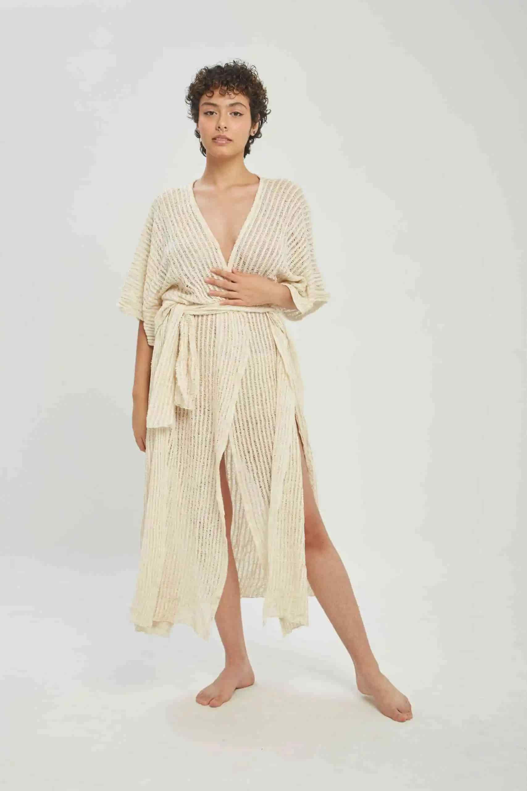 Kimono tropical largo - miniatura 4
