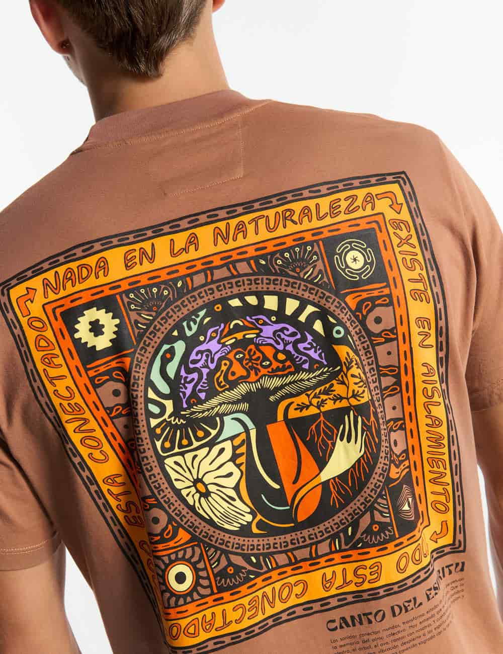 Camiseta regular fit Origen marron - miniatura 3