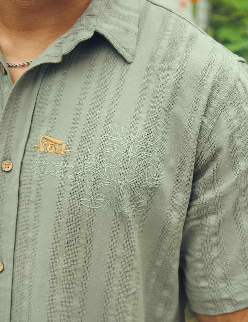 Camisa Regular Fit Espiritu verde pistacho Hombre - miniatura 7