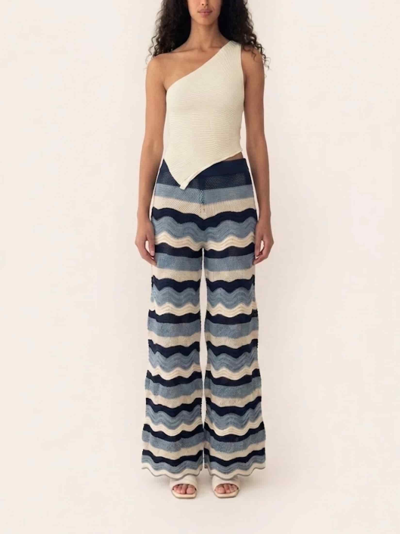 MARTINA PANT BLUE STRIPES - miniatura 3