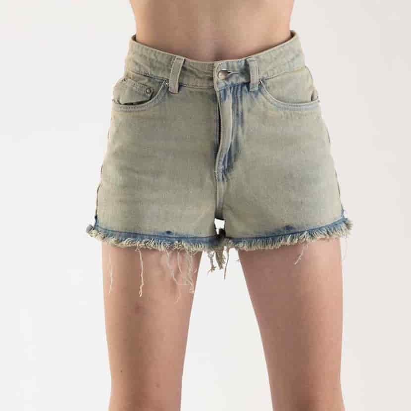 BLACK ACID DENIM SHORT - miniatura 19