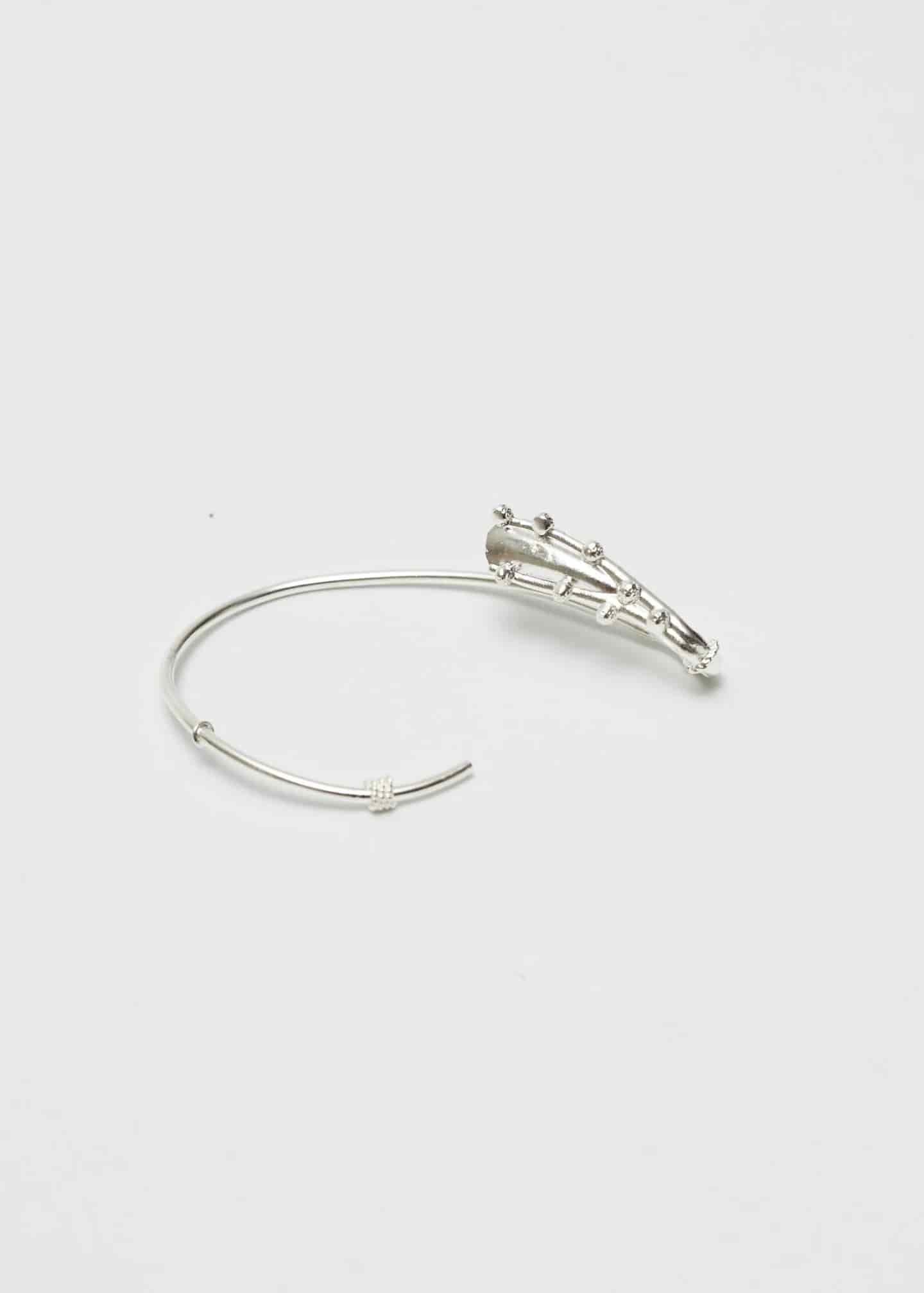 Earcuff Estambre Plata - miniatura 2