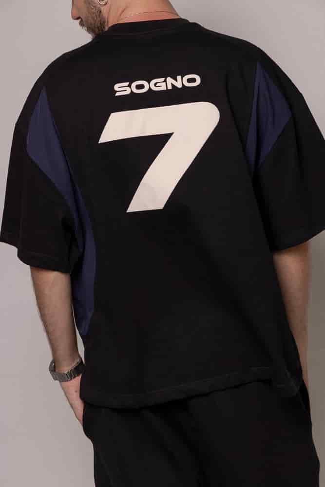 Camiseta Boxy Cortes 87/27-Negra - miniatura 6