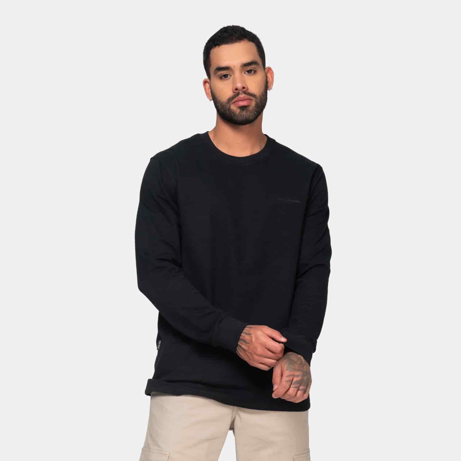 Long Sleeve Essential Black - miniatura 1