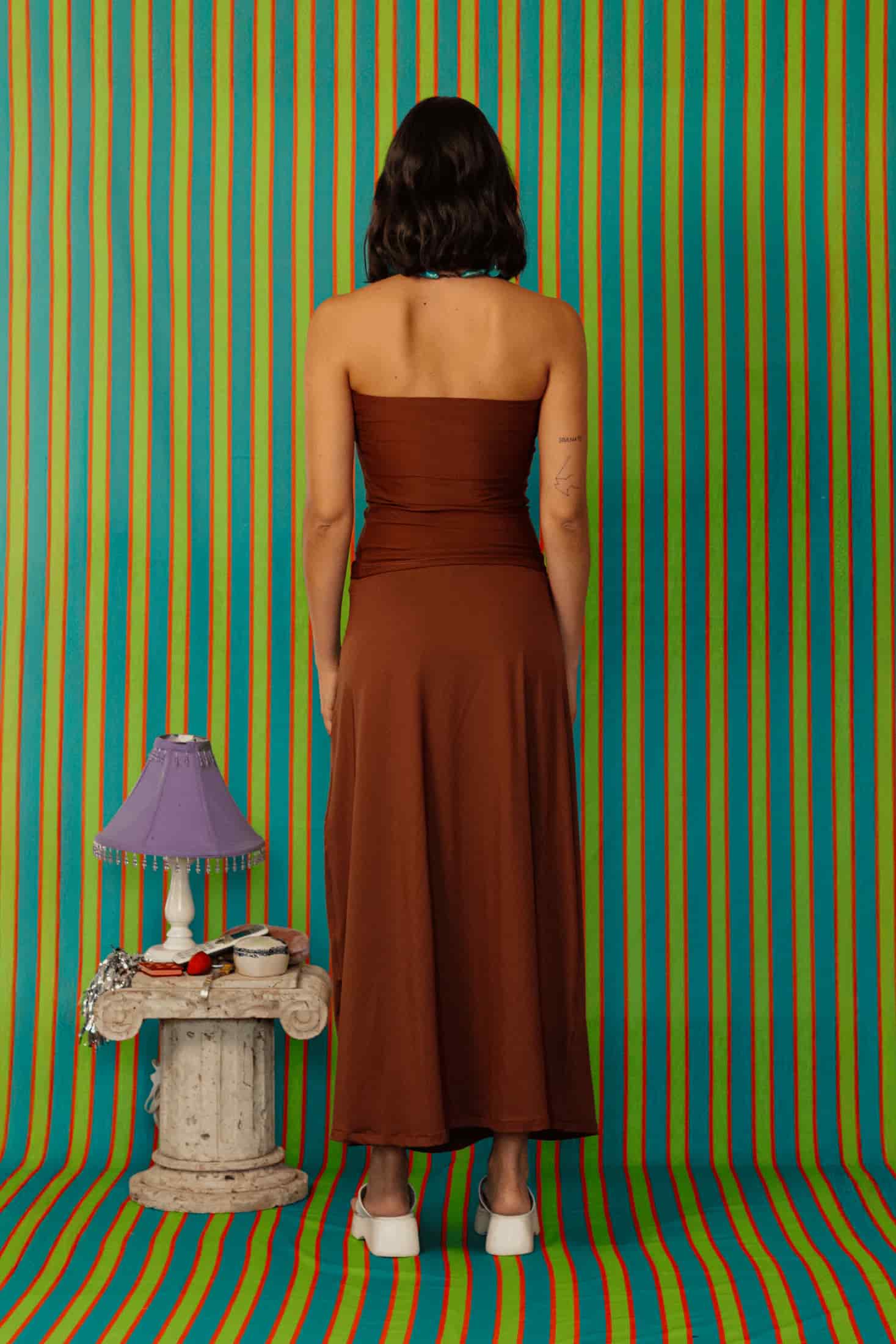 Brown Tube Top - miniatura 2