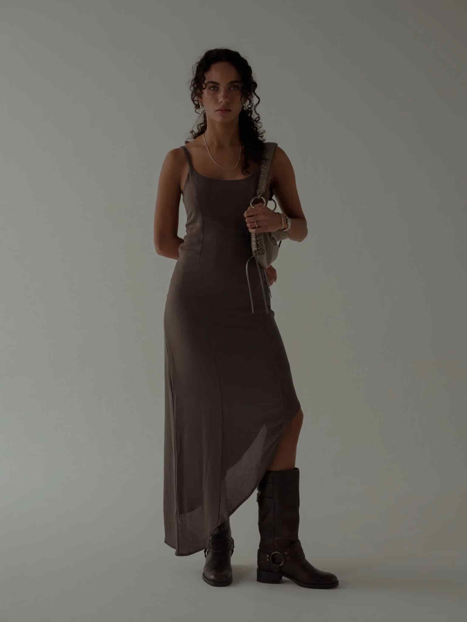 THE MINIMAL DRESS - ESPRESSO - miniatura 1