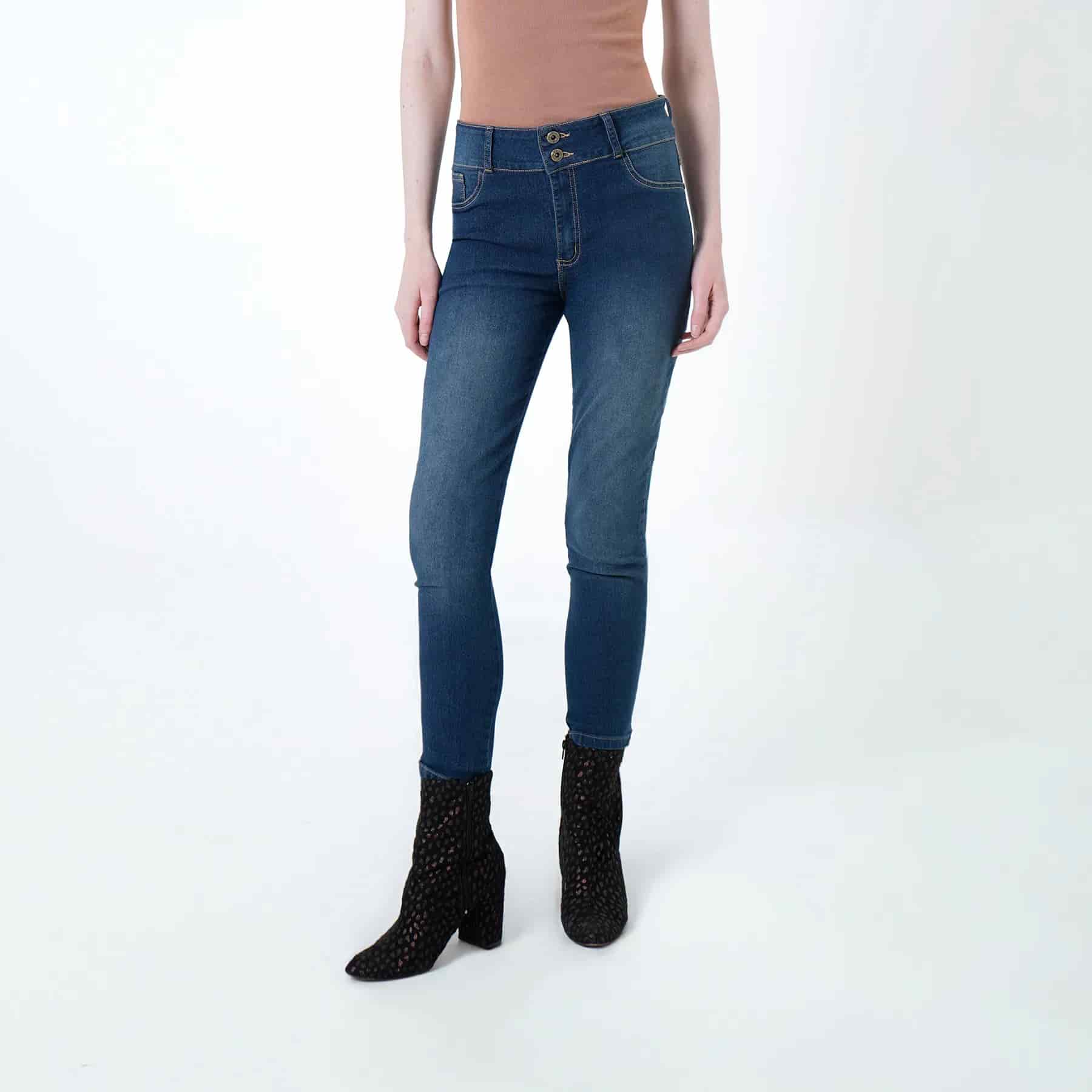 Jean Tiro Alto Bota Skinny - miniatura 1