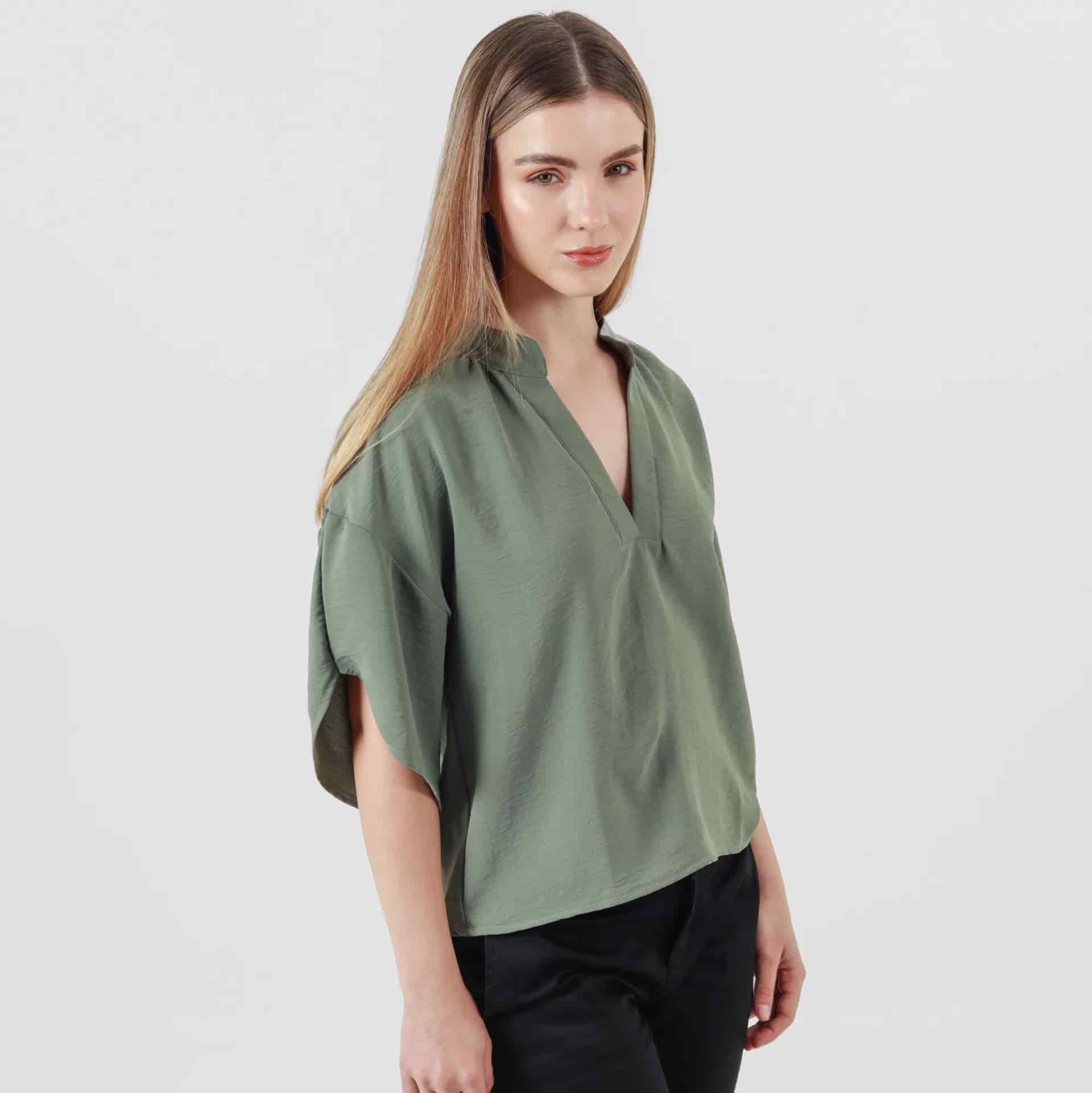 Blusa Cuello Neru Manga Corta - miniatura 12