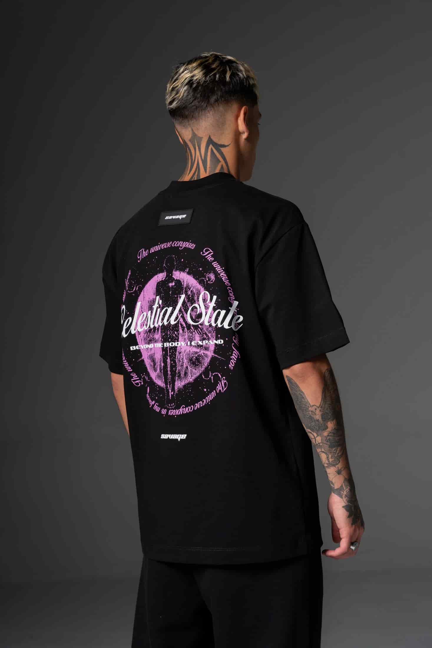 T shirt Celestial rosa 250 gramos - miniatura 3