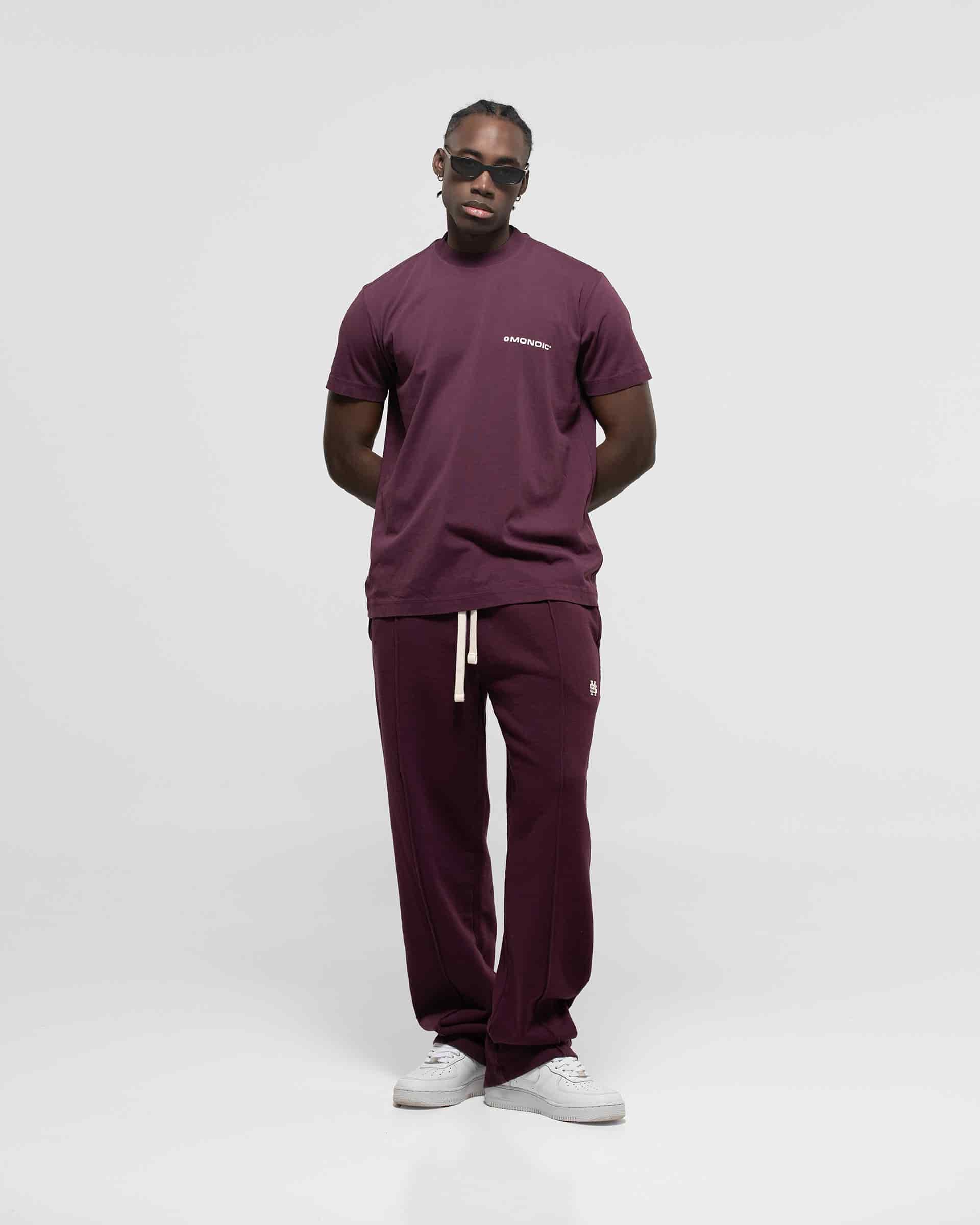 Camiseta Regular Fit Básica V3 - Burgundy - miniatura 3