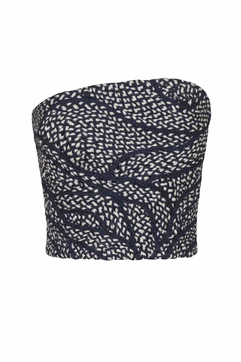 Crop top rocio marino azul navy - miniatura 2
