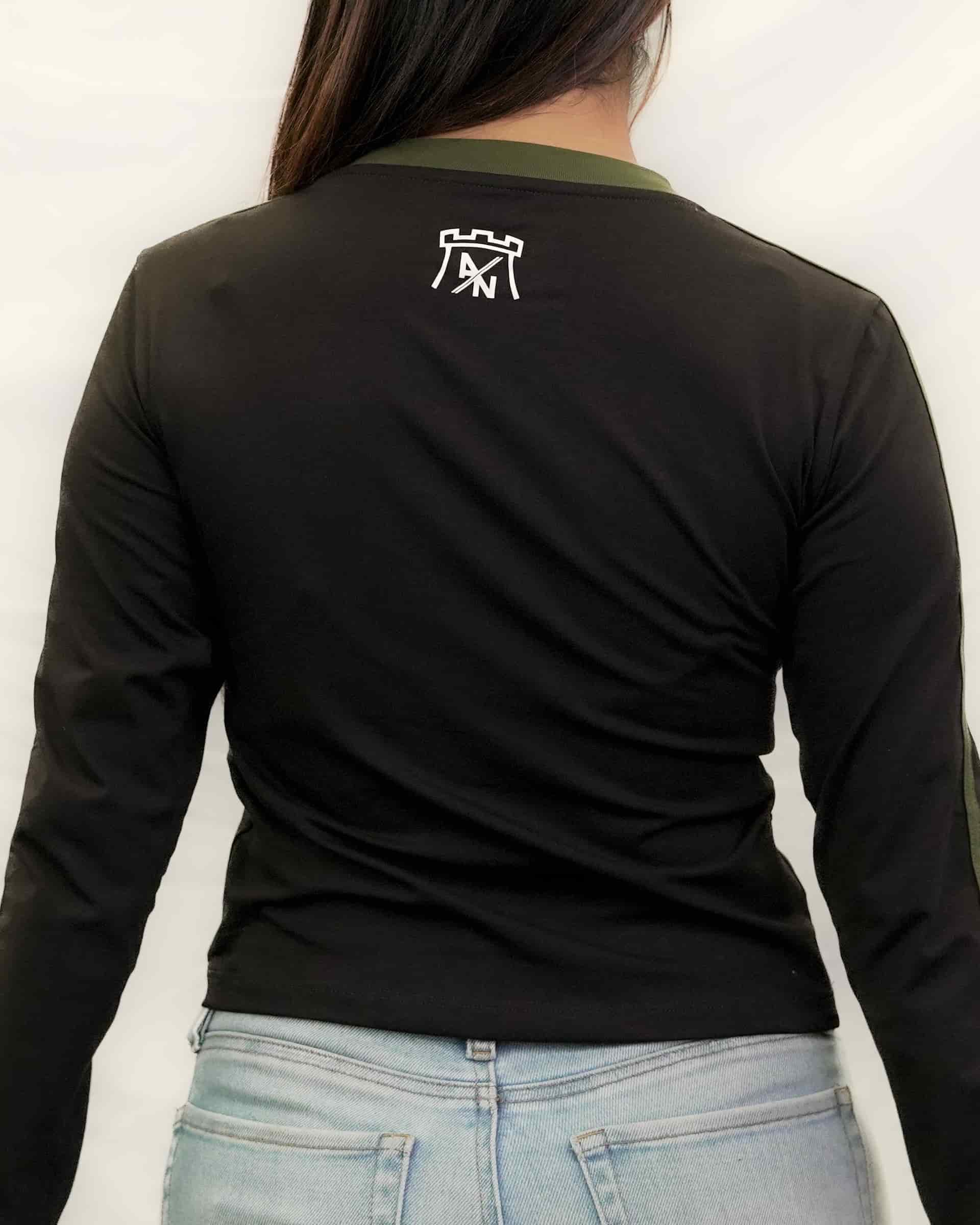 TOP NEGRO MANGA LARGA ANFC MUJER - miniatura 3