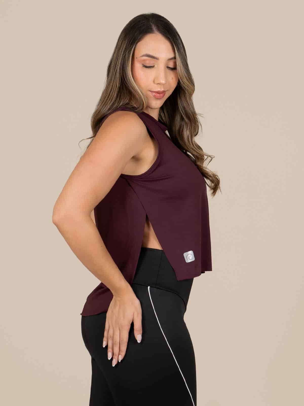 Blusa bonilla ibiza vinotinto - miniatura 2