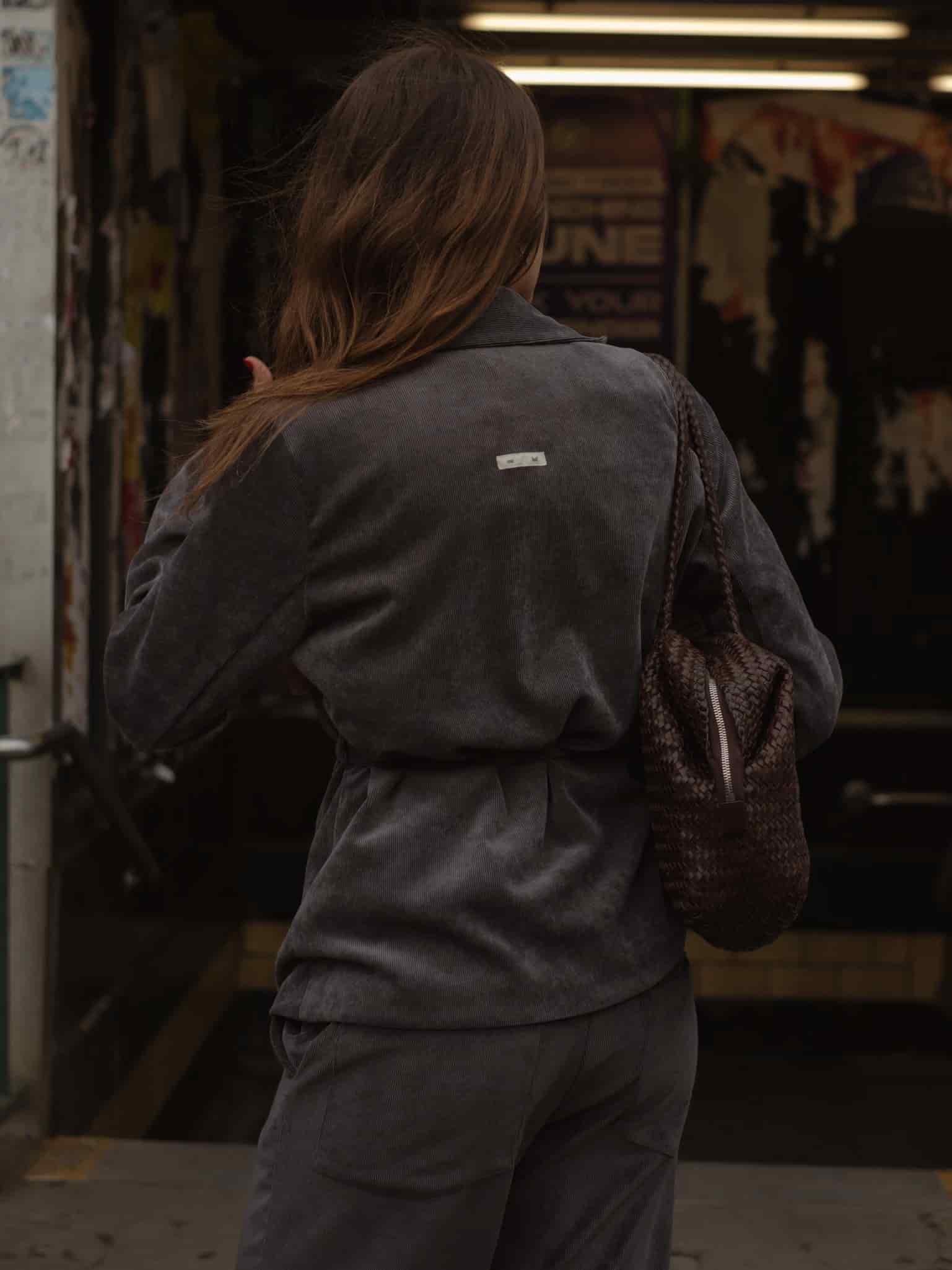 CORD BLAZER - DEEP BROWN - miniatura 6