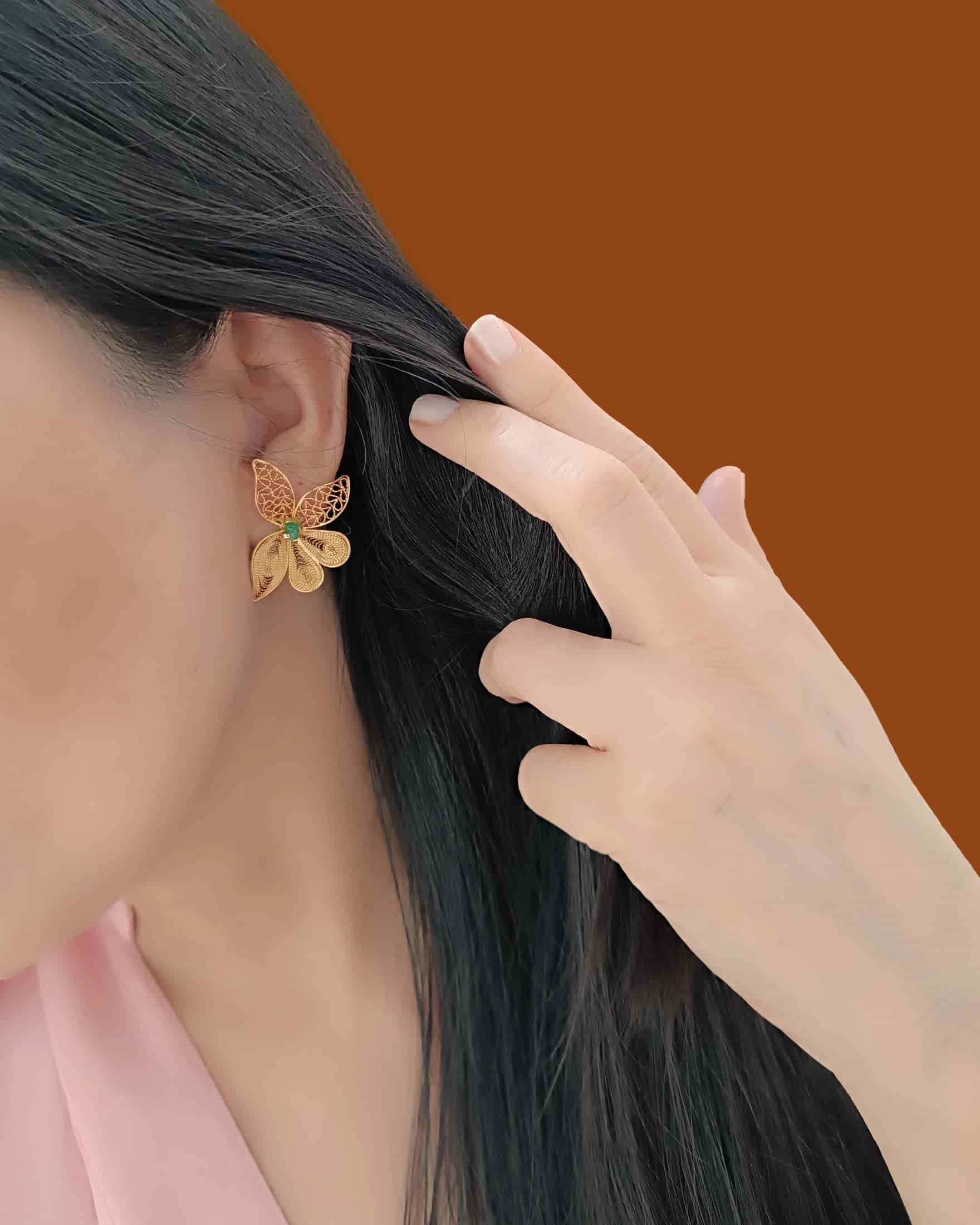 Aretes filigrana topo Imperial - miniatura 4