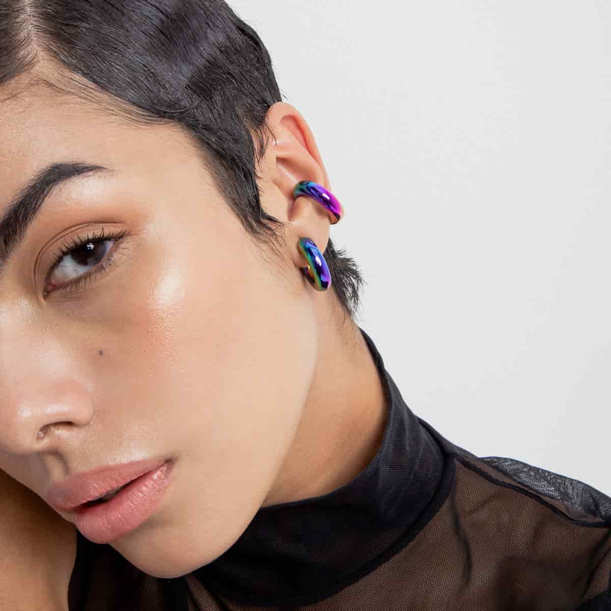 Extra Chunky Earcuff Holographic - miniatura 1