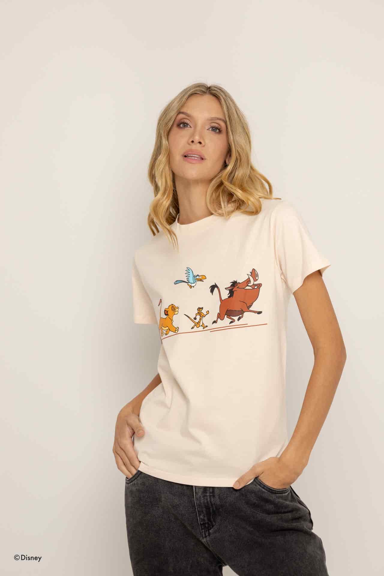 T-Shirt Beige El Rey Leon - miniatura 5