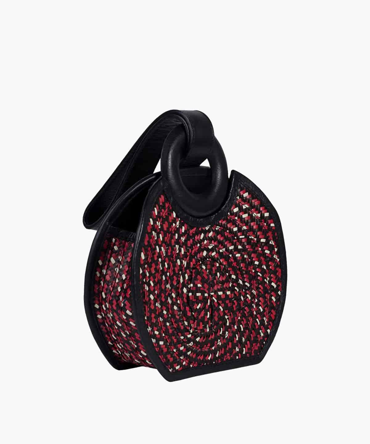Manexca Mini in Raffia and Leather - miniatura 2