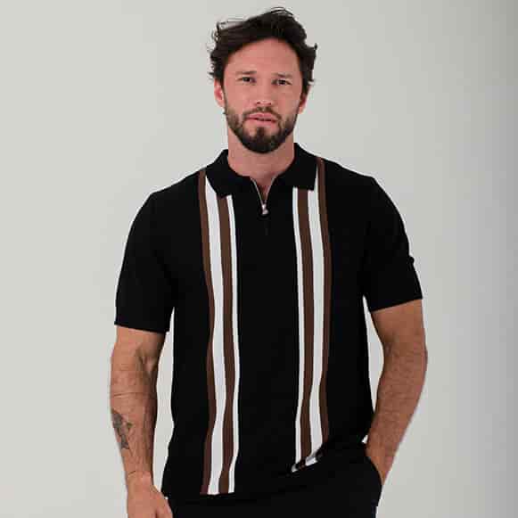 SUETER TIPO POLO MODA TEJIDO HOMBRE - miniatura 2