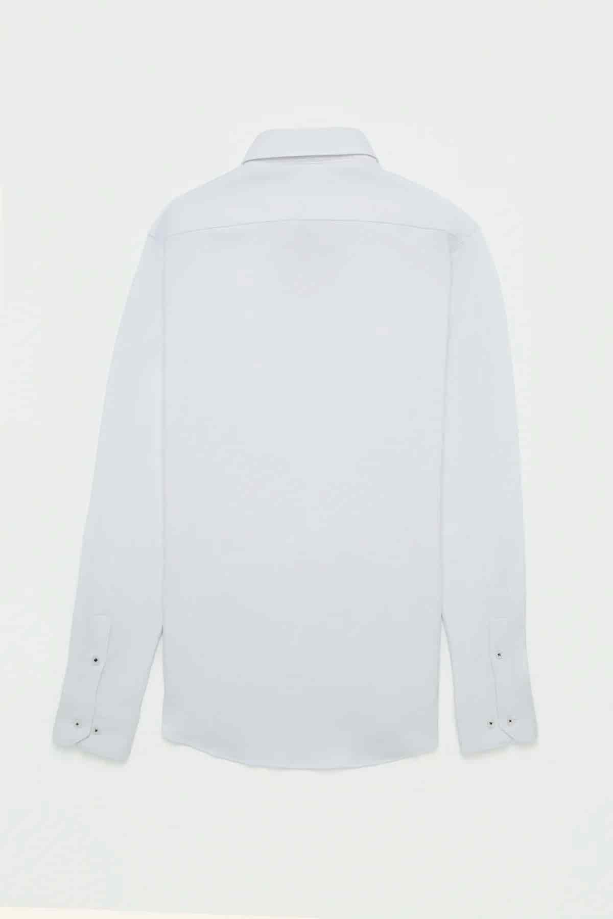 Camisa Piqué Polera Algodón Blanco - miniatura 4
