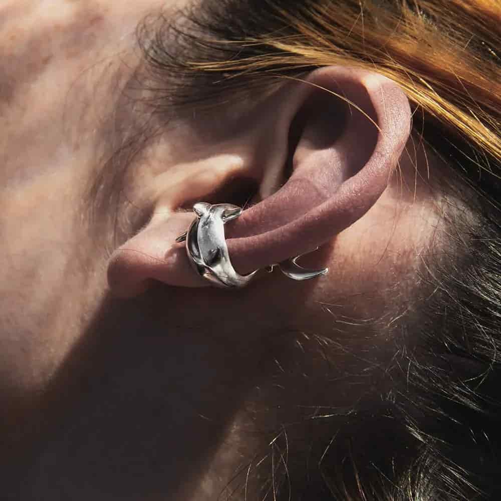 Earcuff Tiburón martillo - miniatura 2