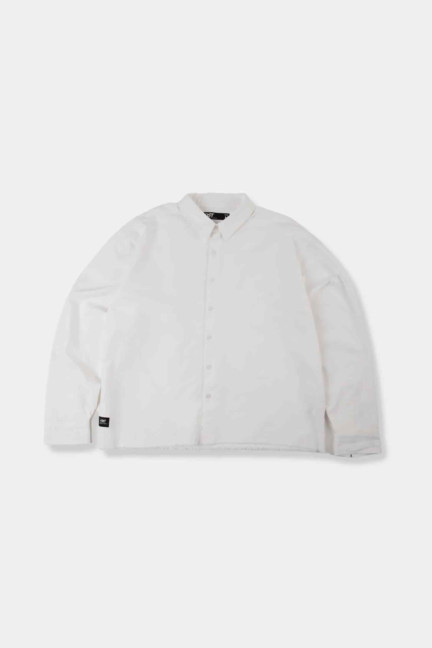 CAMISA MANGA LARGA COLOR BLANCO BLANCO - miniatura 1