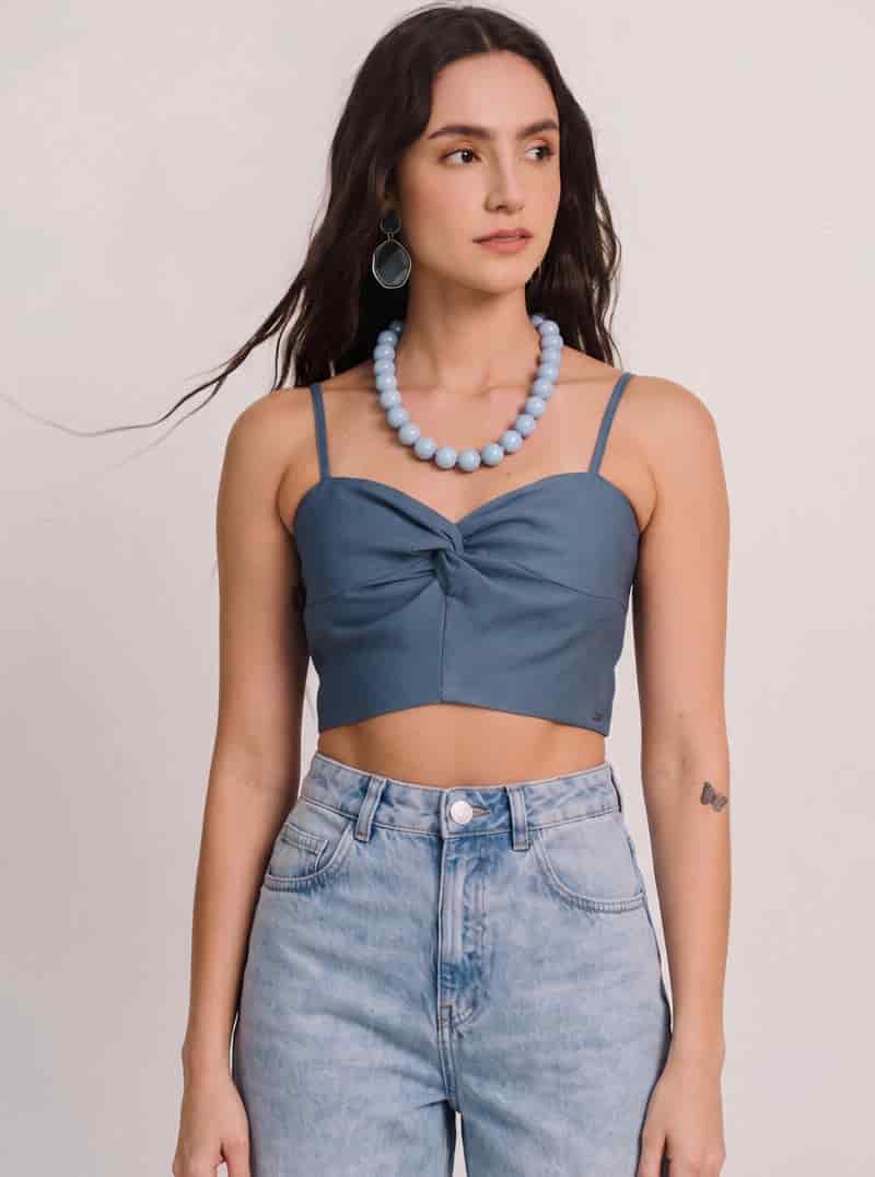 CORPIÑO AZUL ACERO - miniatura 3