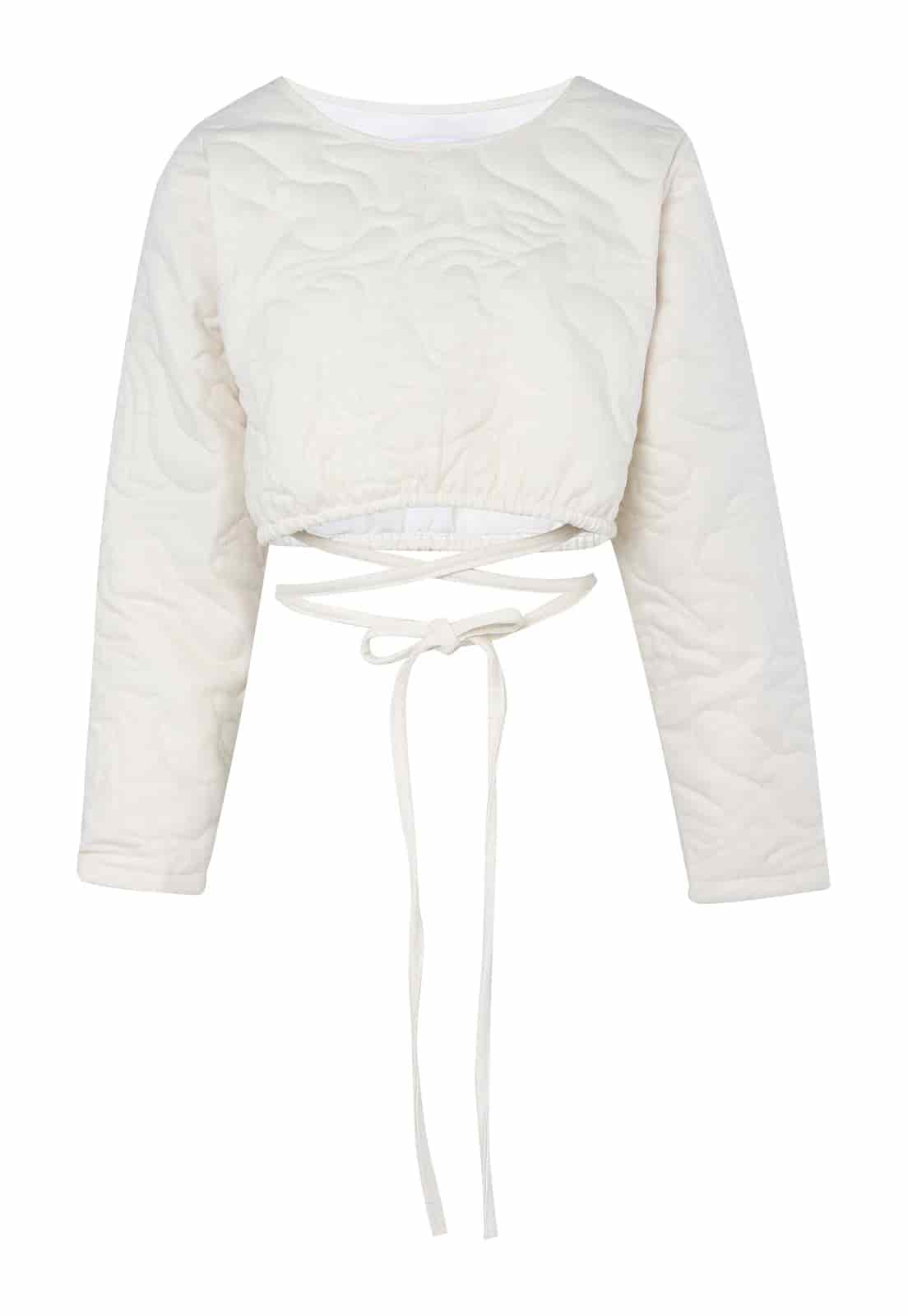 Claude Puffy Shirt Cream - miniatura 1