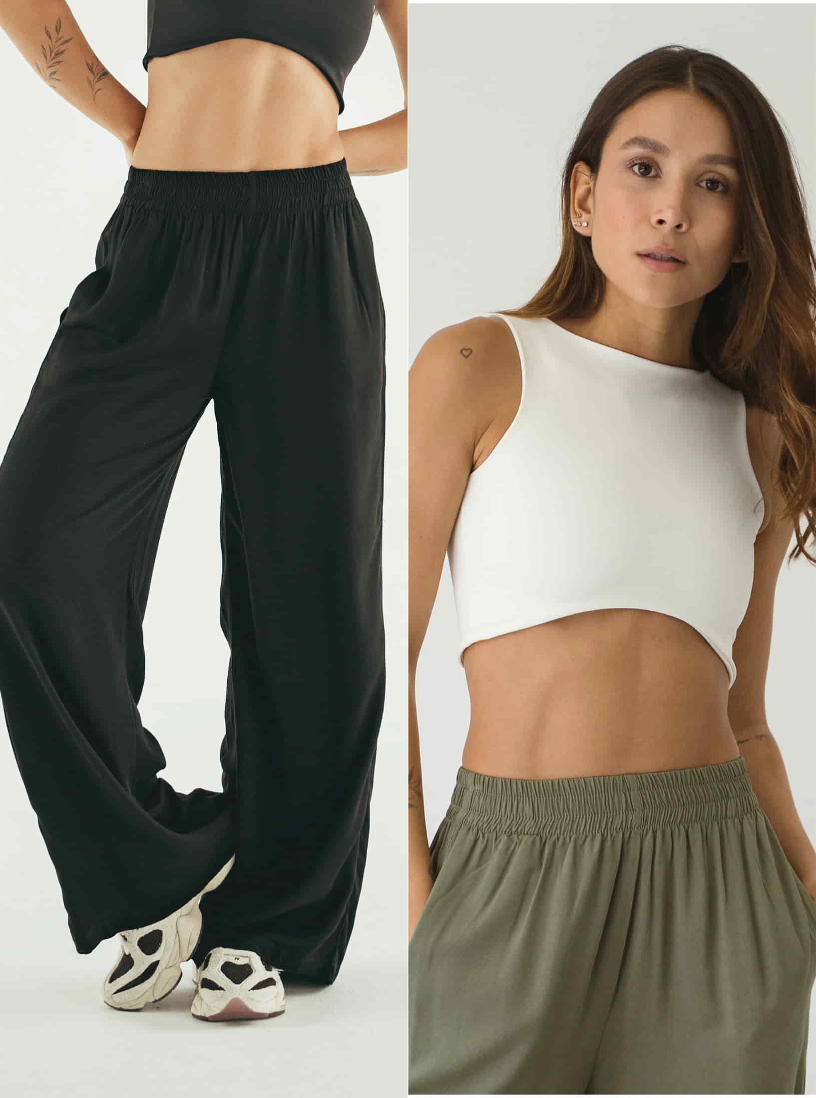 Pack Palazzo Black + Crop Top Soft - miniatura 4