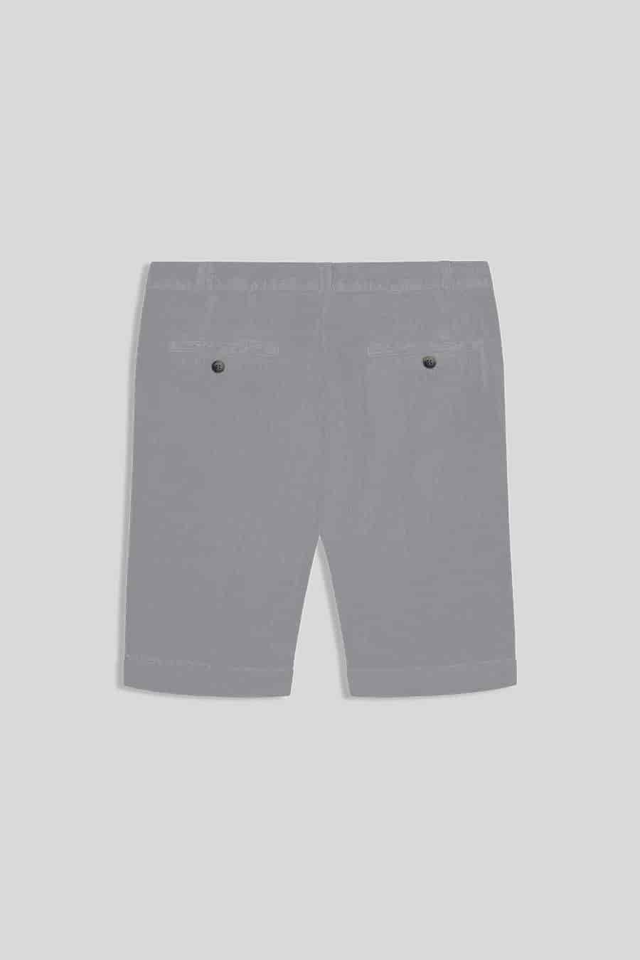 Men's linen bermuda smoke - miniatura 3