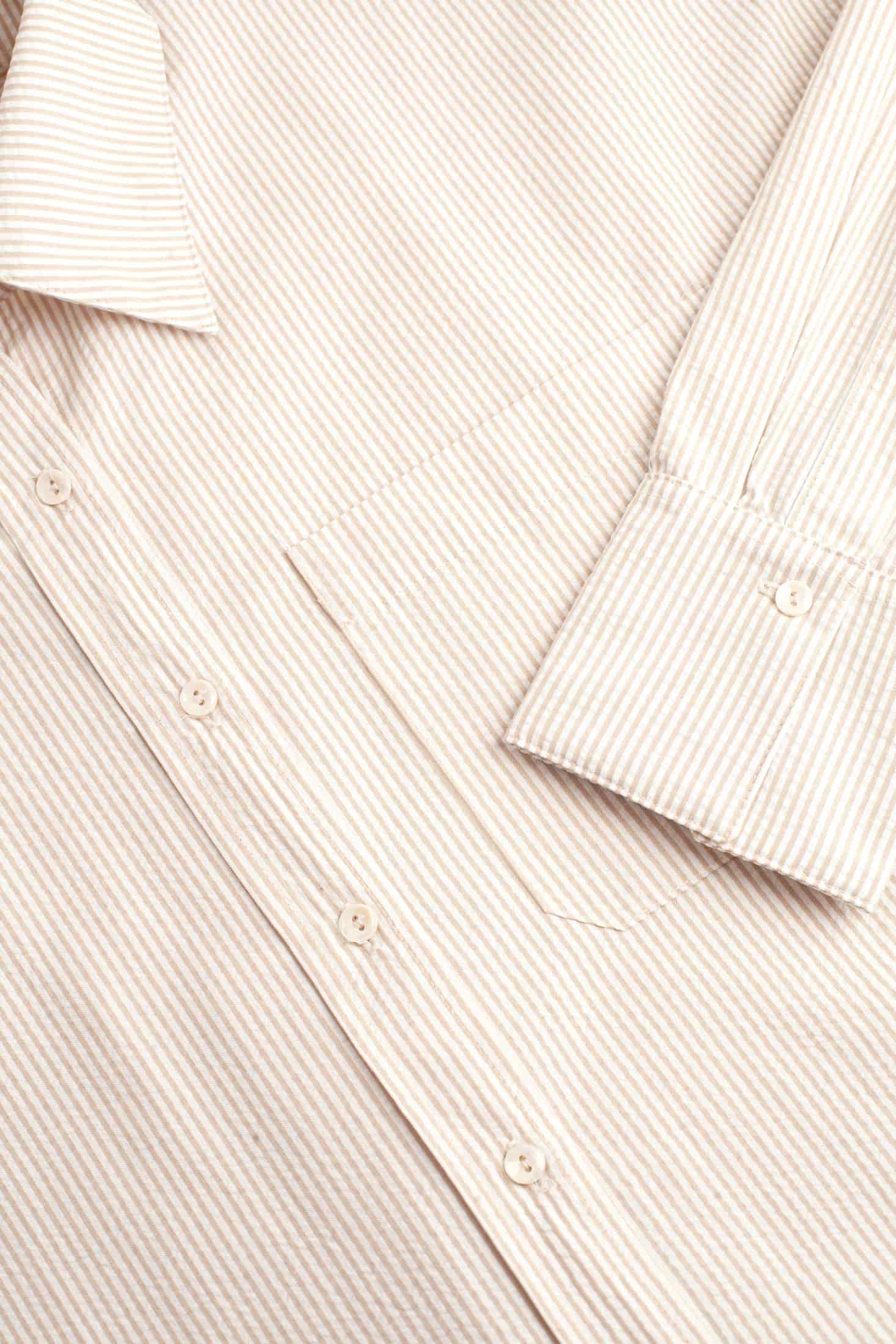 Camisa M Antonella Rayas Marfil - Beige - miniatura 7