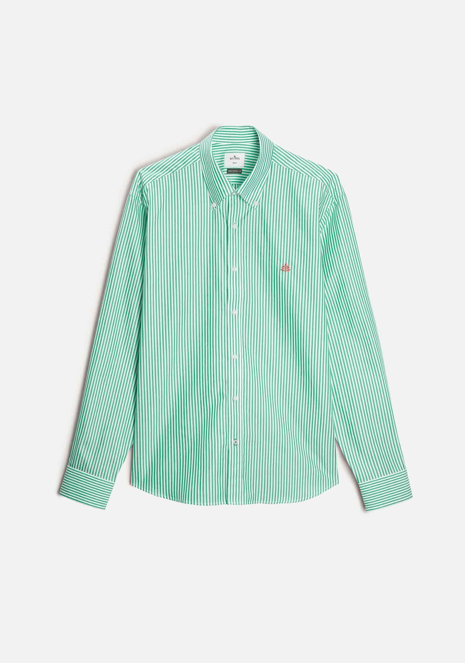 Camisa H CBD Rayas L-Sal Verde Medio - miniatura 1