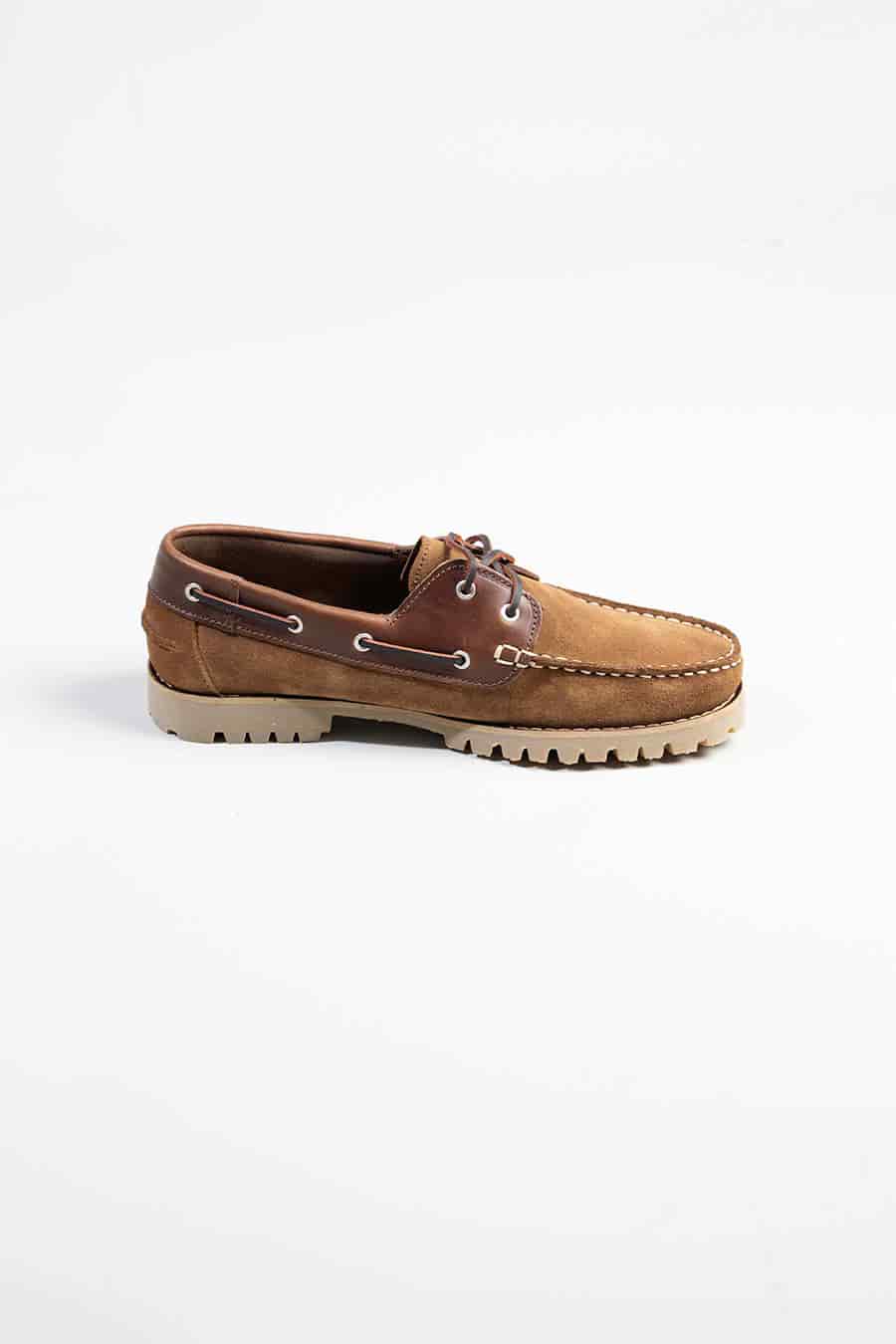 Men's moccasin nautical cord taupe - miniatura 6