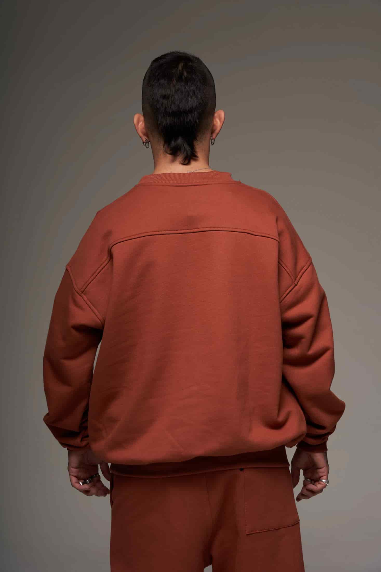 Crewneck Terracota 400 gramos 100 % Algodón - miniatura 3