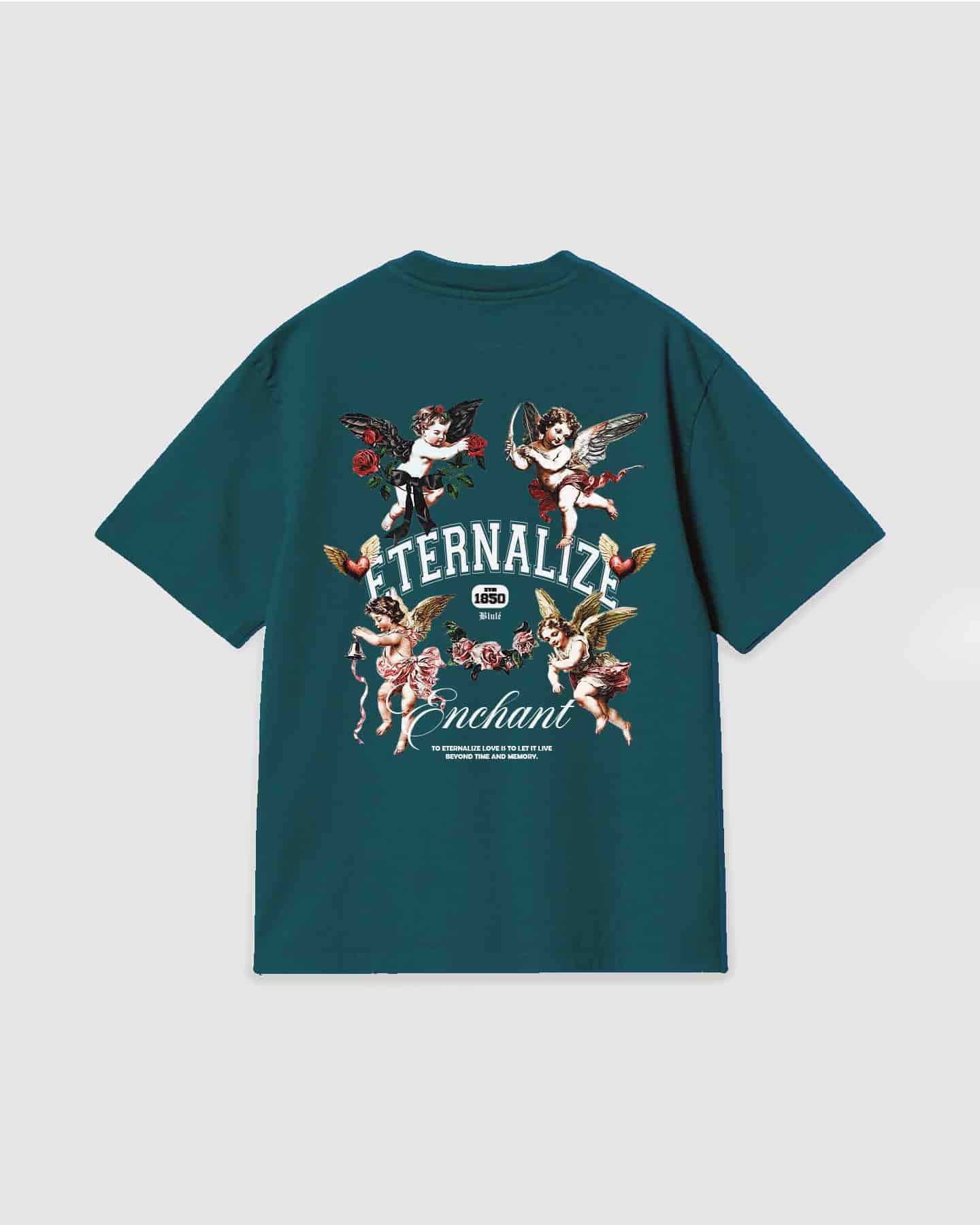 Oversized T Shirt Eternalize Dark Green - miniatura 1