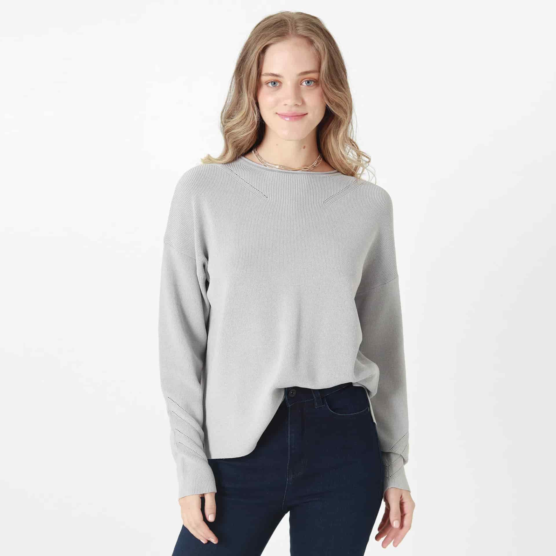 Sweater Cuello Redondo Manga Larga - miniatura 6