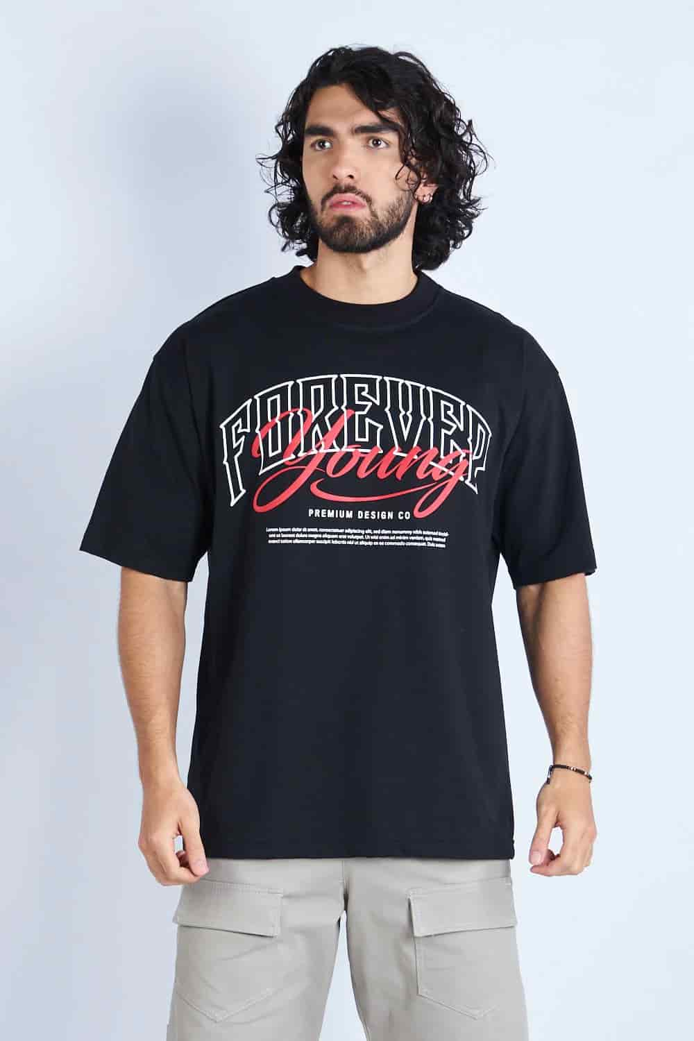 CAMISETA OVERSIZE NEGRA [DROP 0:0] - miniatura 1