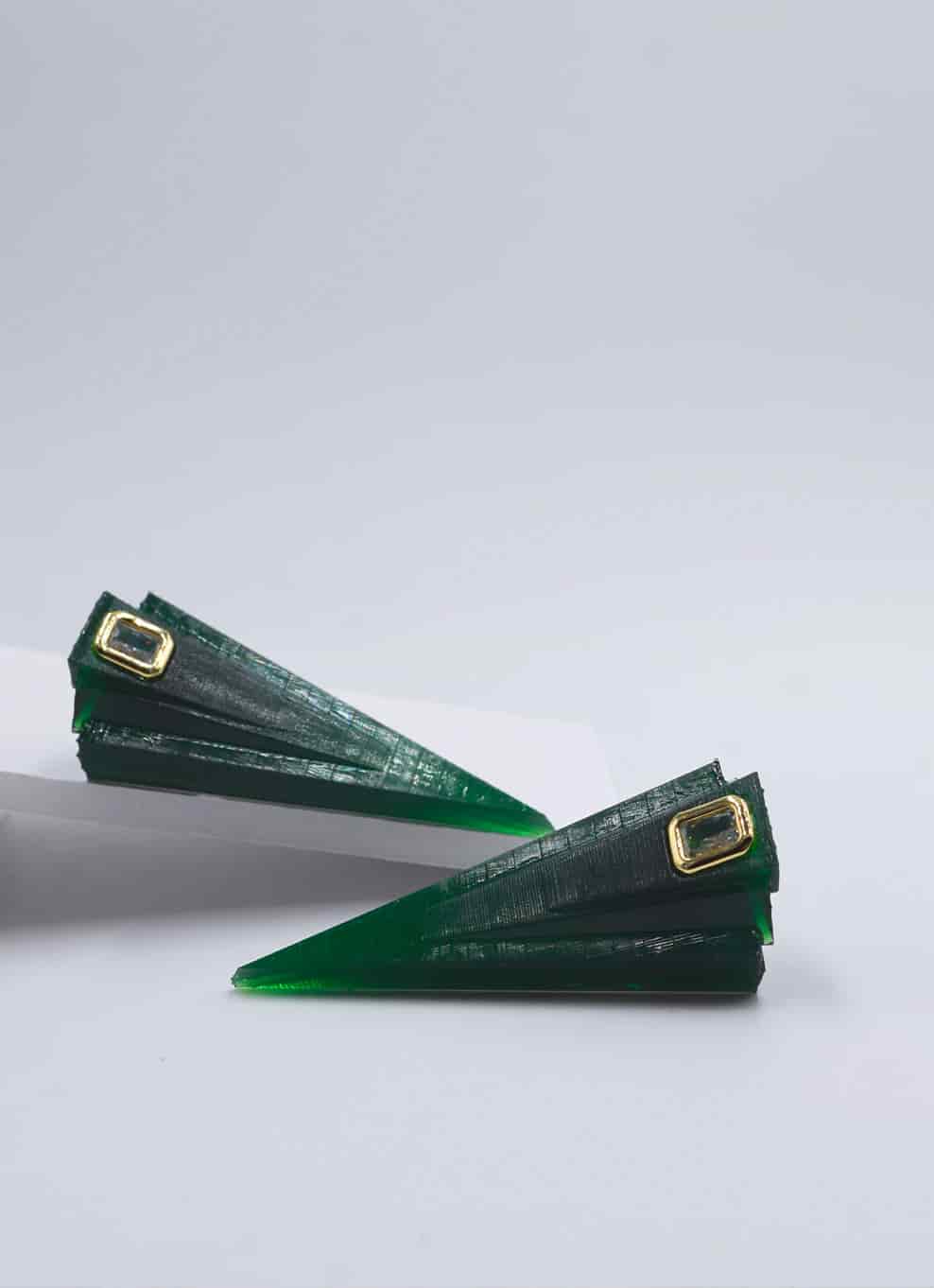 JVxTH - L GREEN EARRINGS - miniatura 2