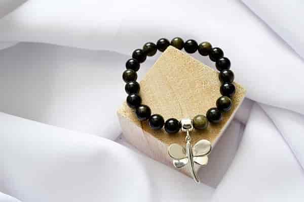 Pulsera Obsidiana dije Libélula M - miniatura 2