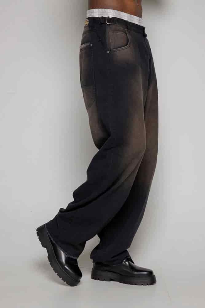 Baggy Courage Negro Desgastes - miniatura 10