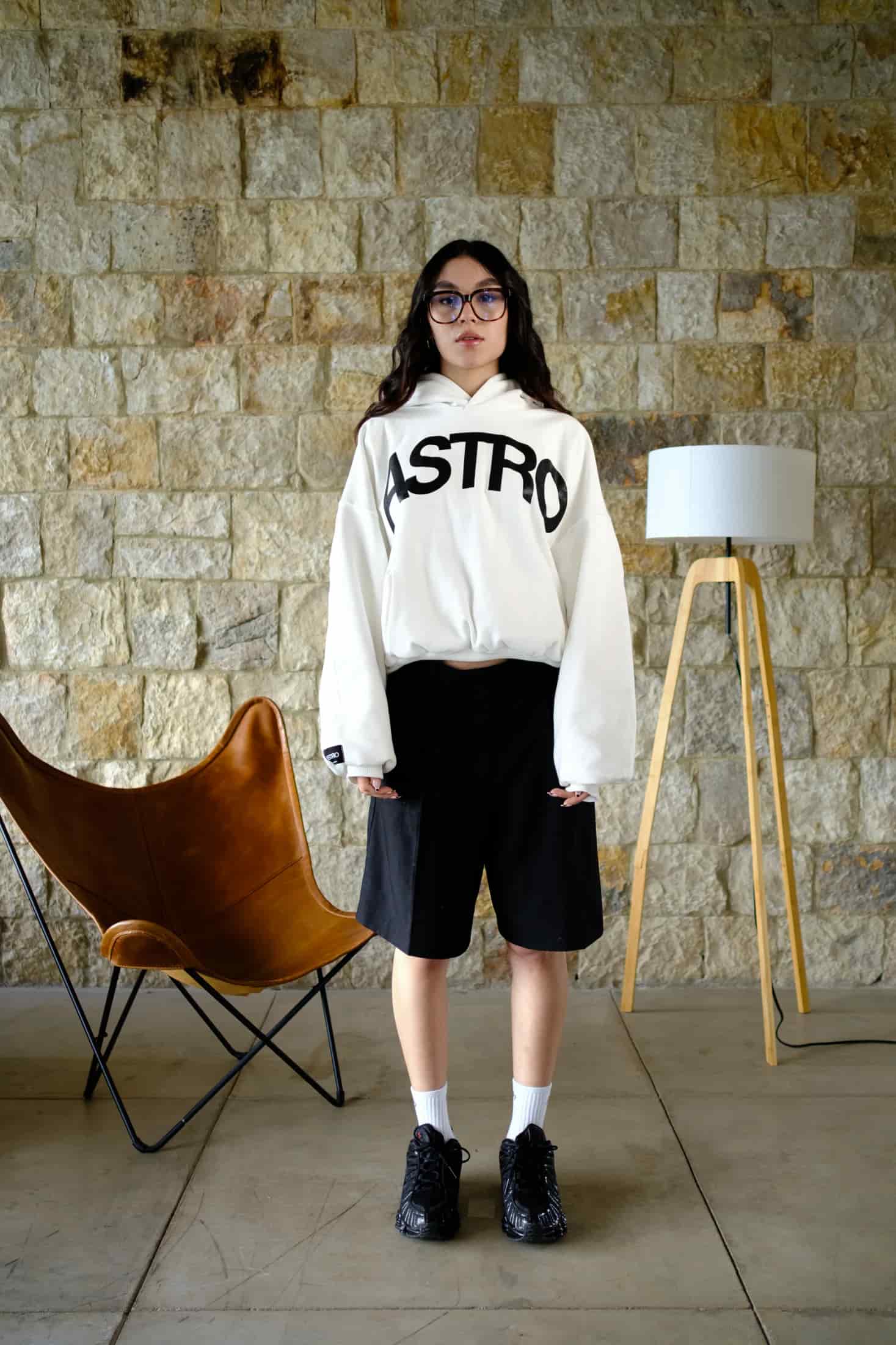 Basics V2 - Ivory Hoodie Boxy Fit - miniatura 7