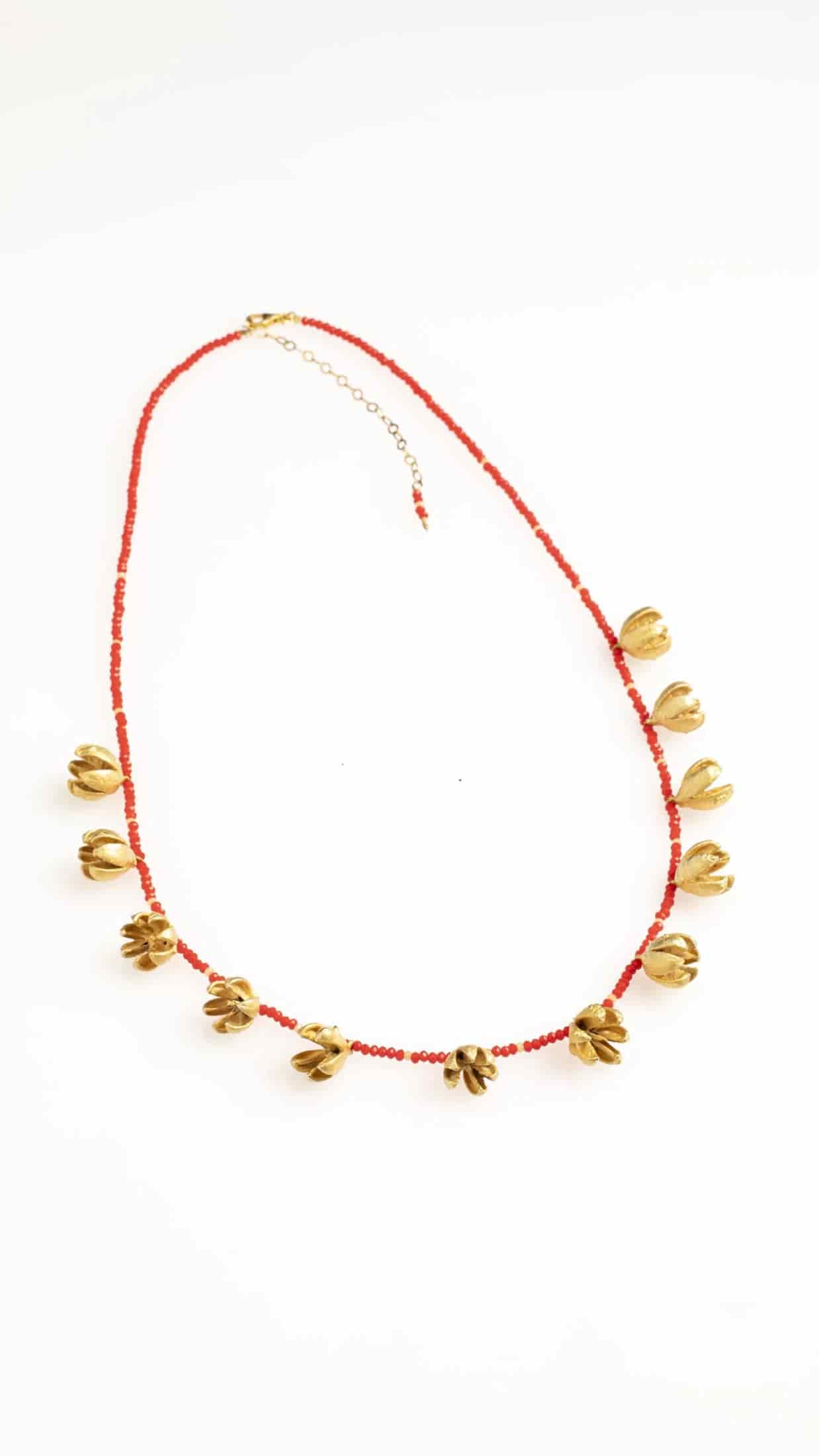 COLLAR SEMILLAS DE ENEBRO Y PIEDRAS NATURALES - miniatura 3