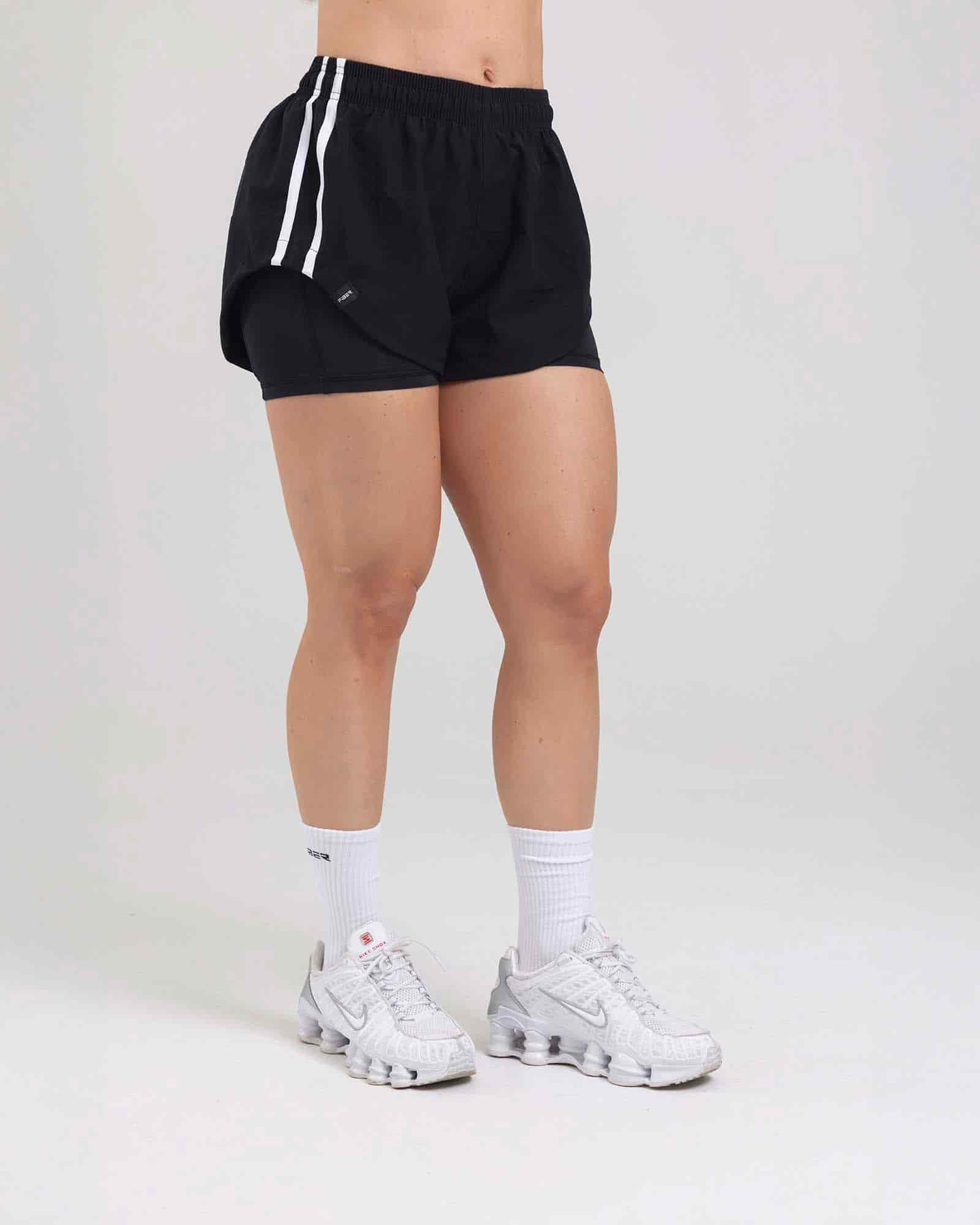 Short running negro dual run tropi FIBER - miniatura 2