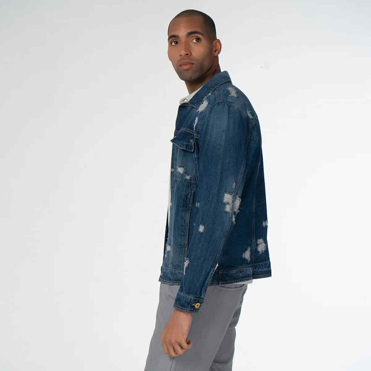 Chaqueta Denim Clasica Regular Trees - miniatura 2
