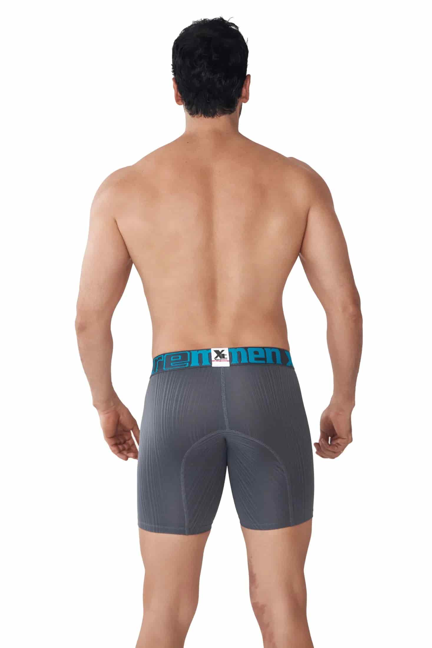 BOXER MICROFIBRA JACQUARD RAYAS GRIS OSCURO - miniatura 2